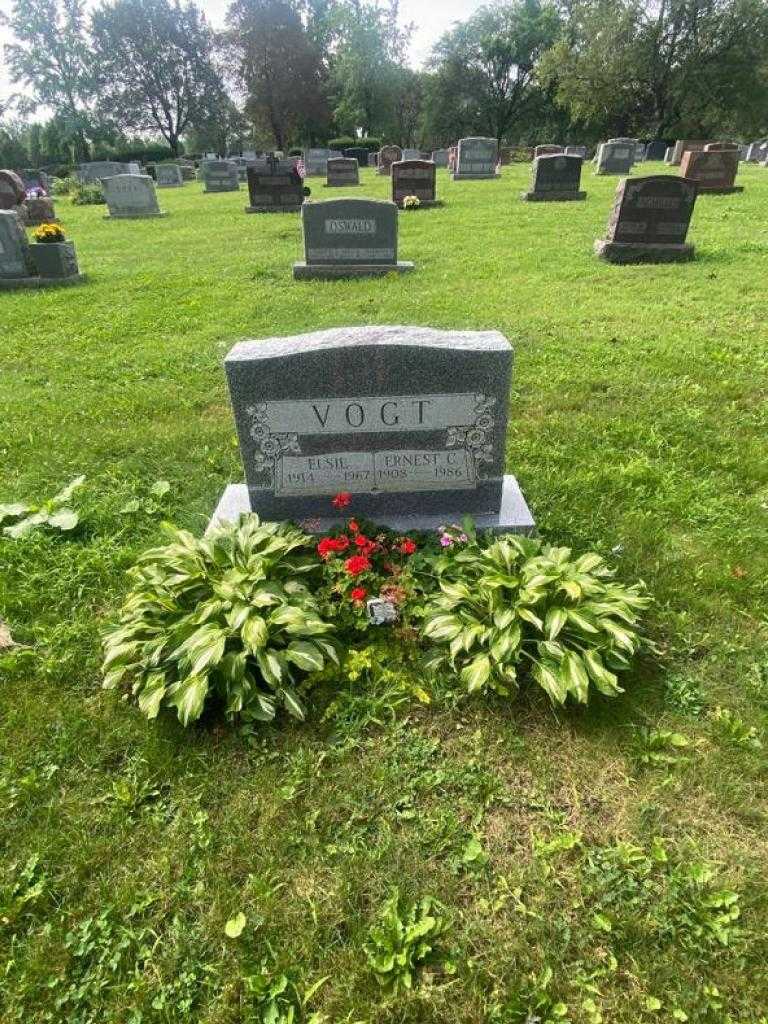 Ernest C. Vogt's grave. Photo 3