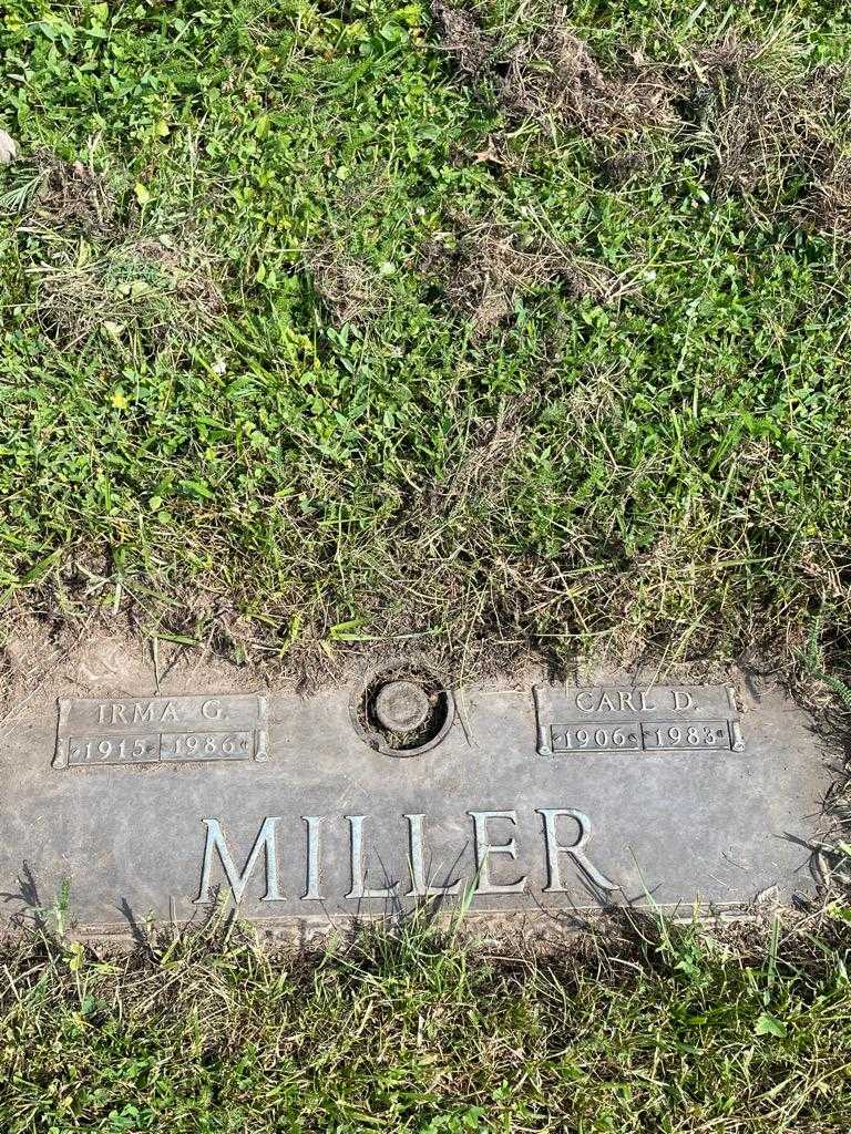 Irma G. Miller's grave. Photo 3