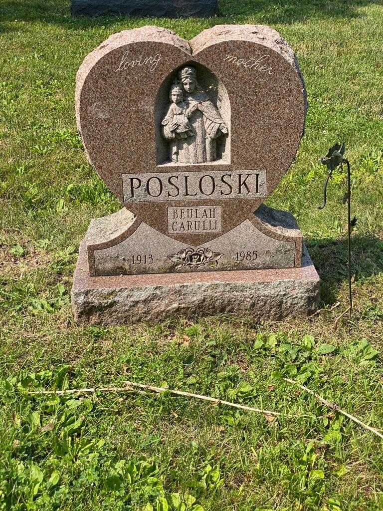 Beulah Carulli Posloski's grave. Photo 3