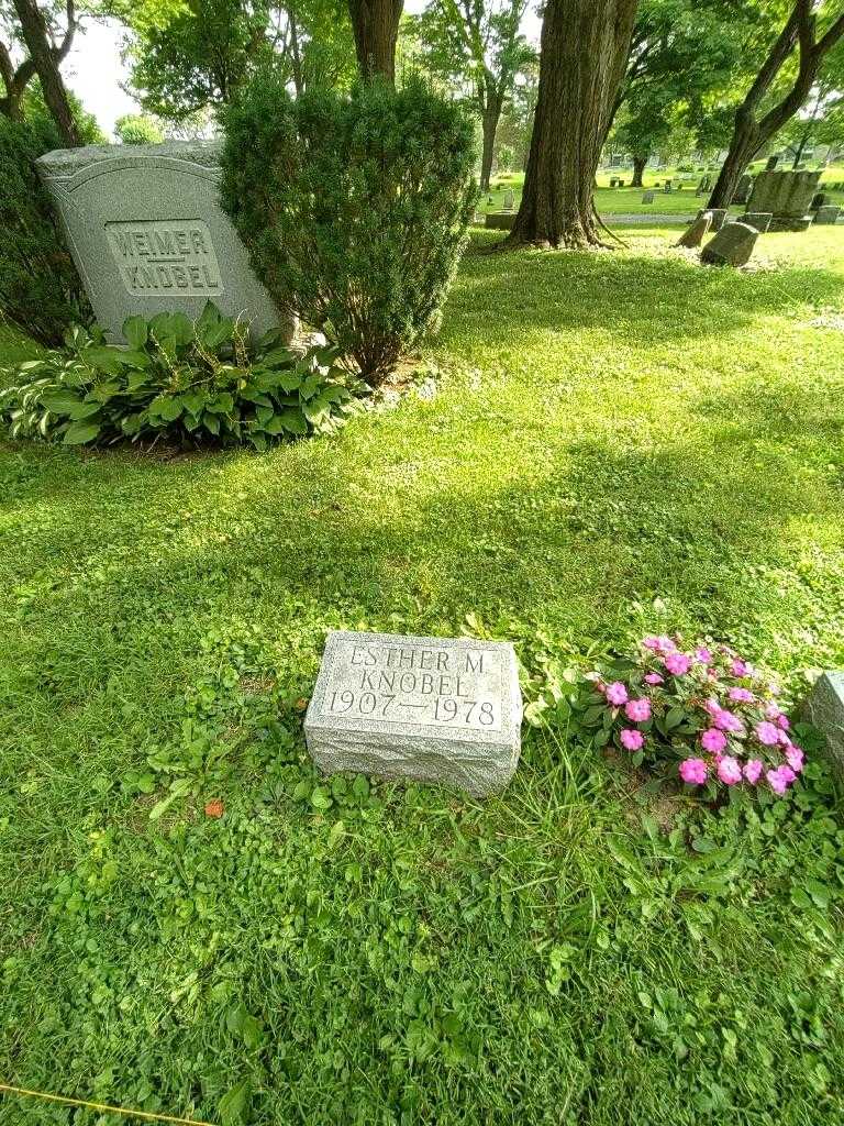 Esther M. Knobel's grave. Photo 1