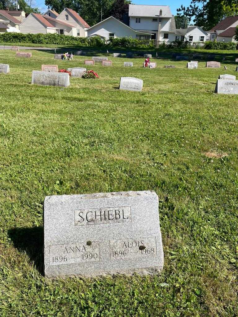 Alois Schiebl's grave. Photo 2
