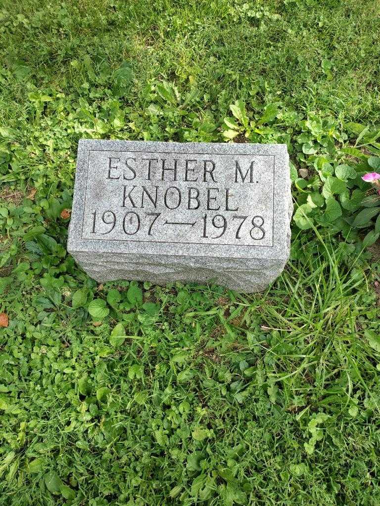 Esther M. Knobel's grave. Photo 2