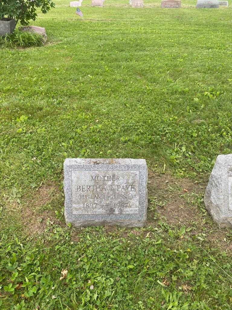 Bertha I. "Harland-Tassie" Paye's grave. Photo 2