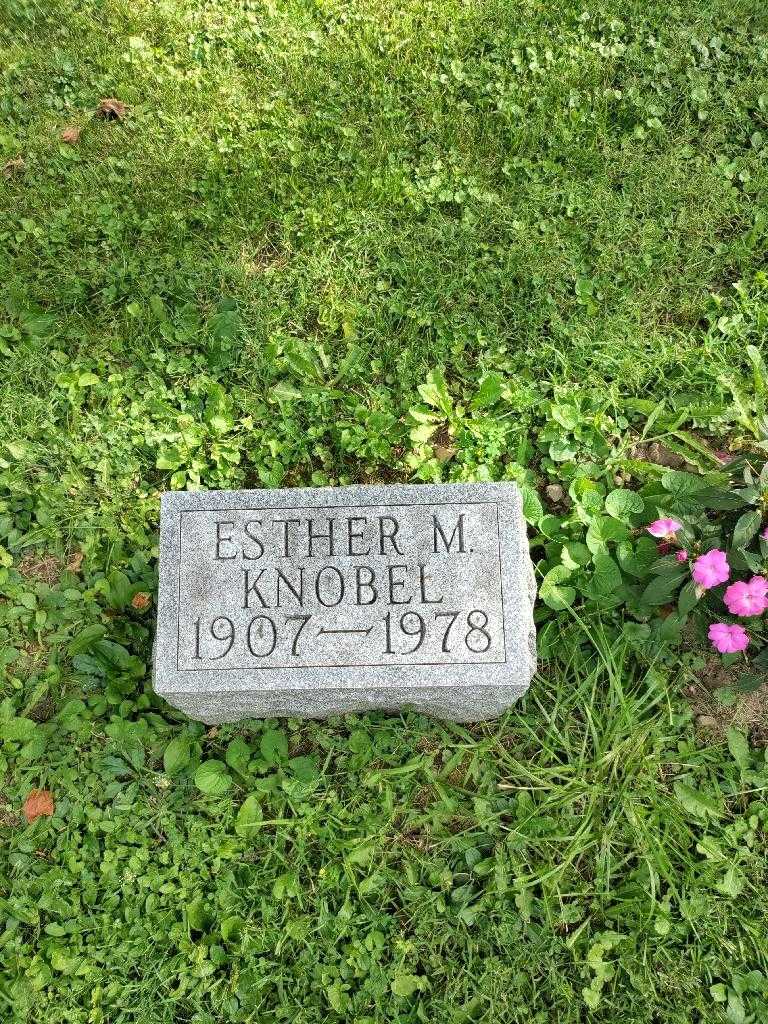 Esther M. Knobel's grave. Photo 3