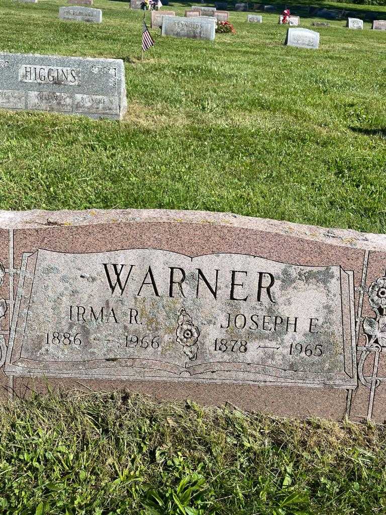 Joseph E. Warner's grave. Photo 3