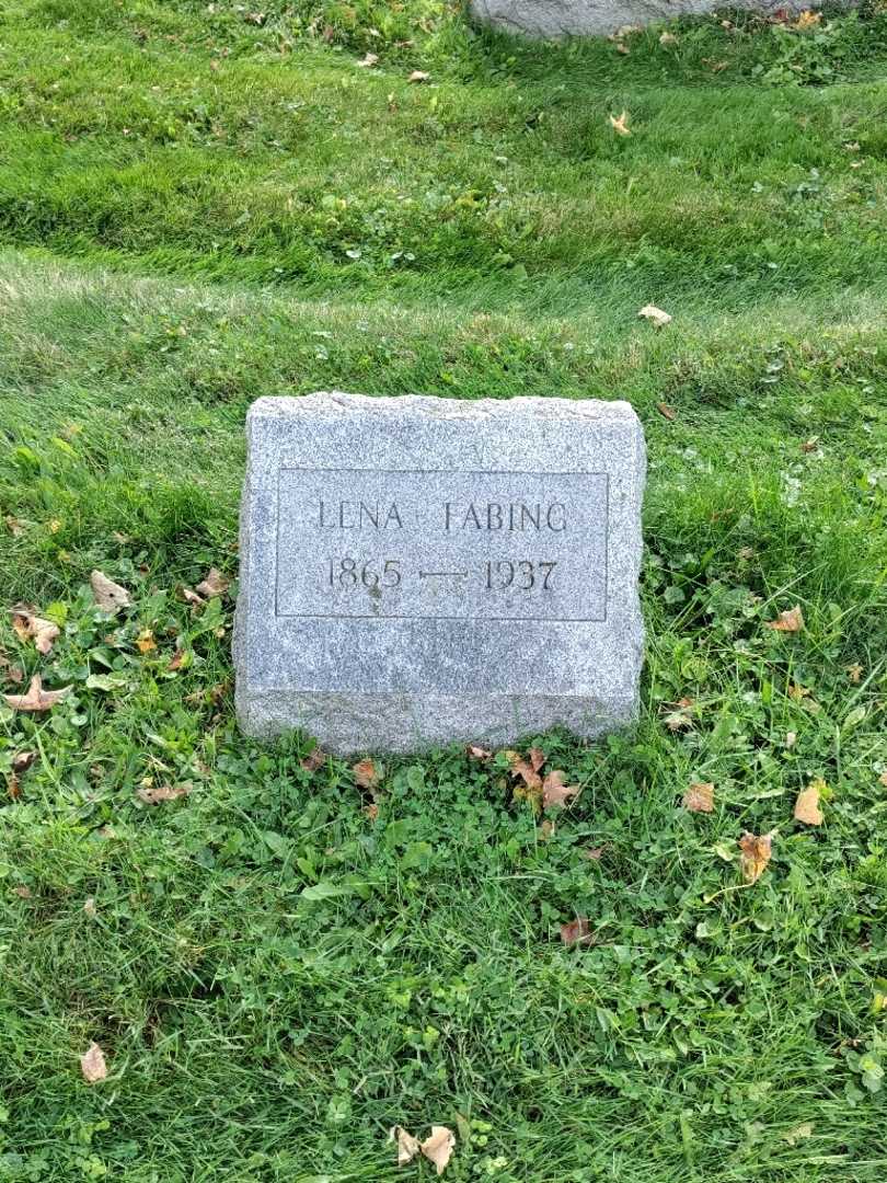 Lena Fabing's grave. Photo 2