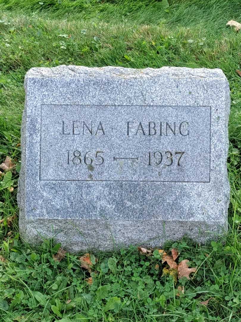 Lena Fabing's grave. Photo 3