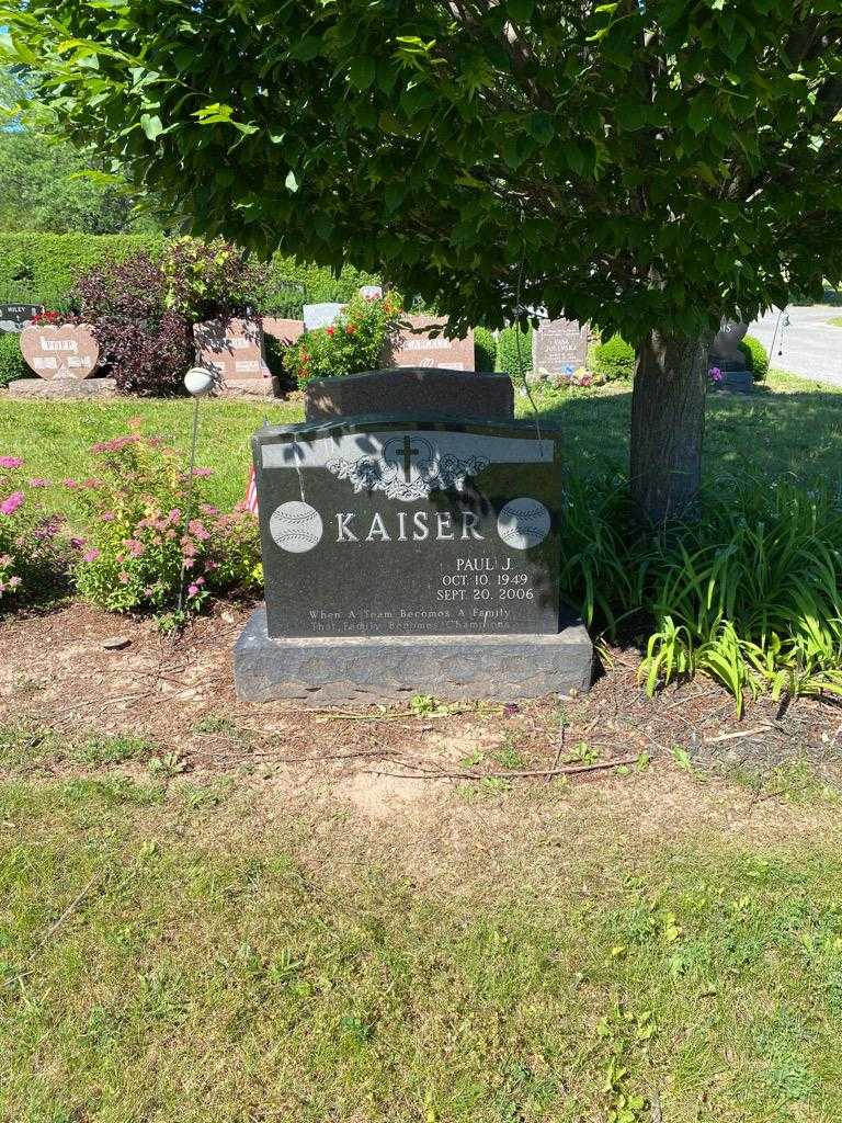 Paul J. Kaiser's grave. Photo 2
