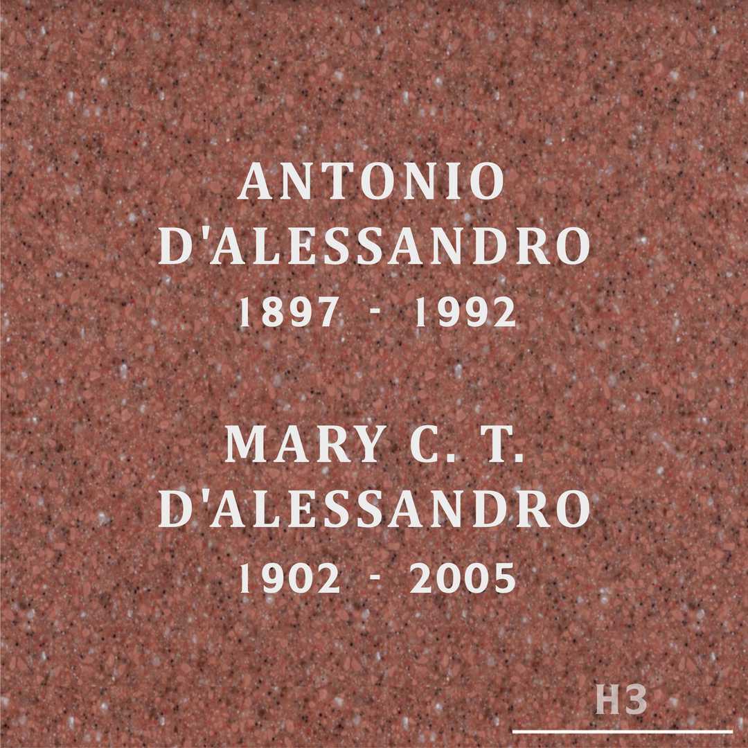 Antonio D'Alessandro's grave