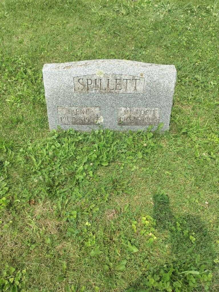 Milford Spillett's grave. Photo 1