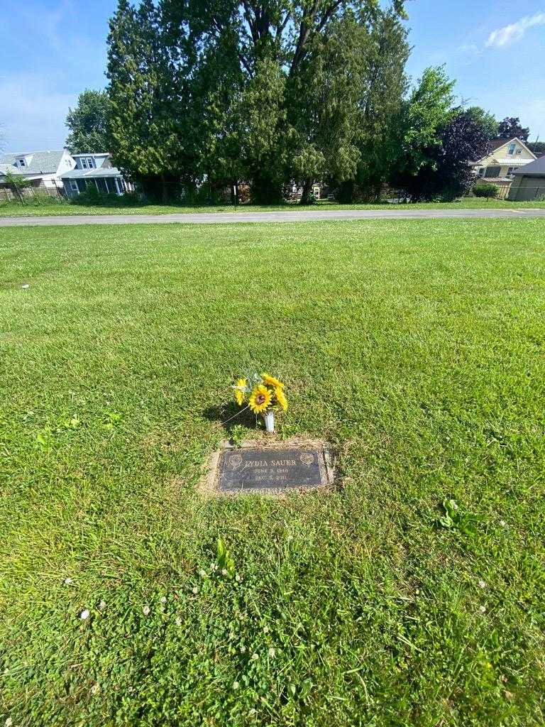 Lydia Sauer's grave. Photo 1