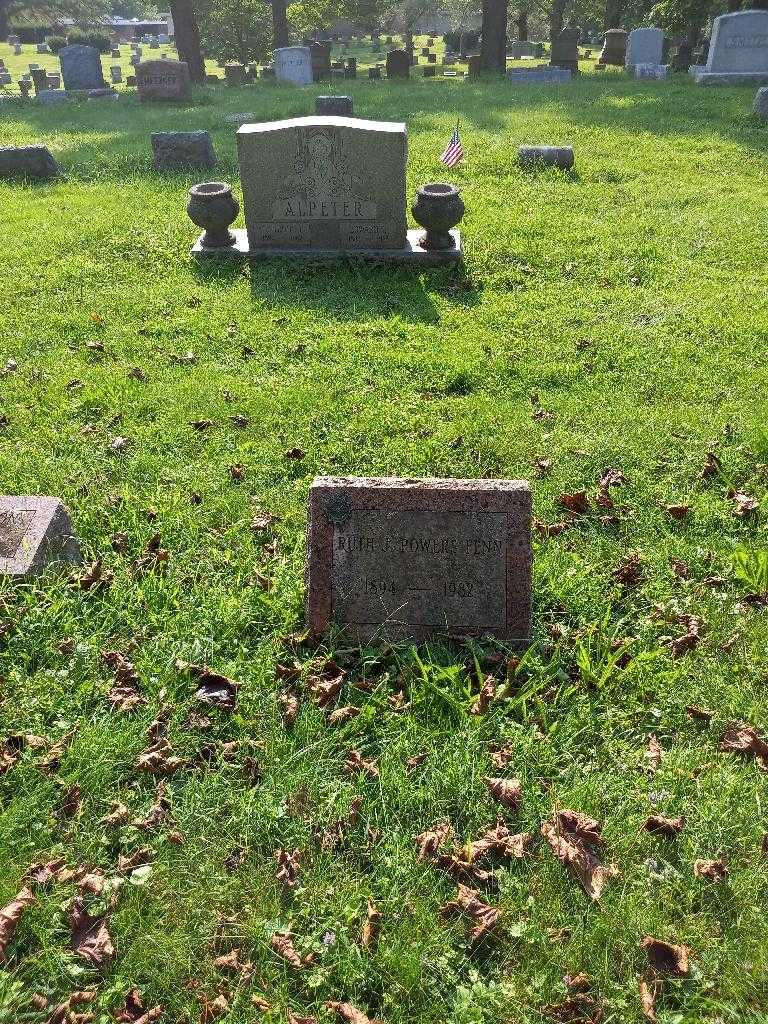 Ruth J. Powers Fenn's grave. Photo 1