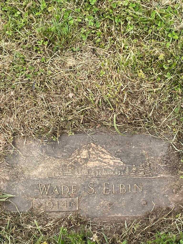 Wade S. Elbin's grave. Photo 3