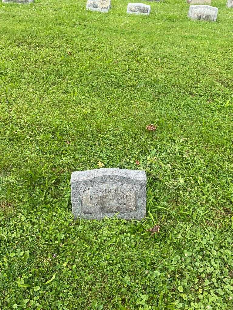 Mary E. Hall's grave. Photo 2