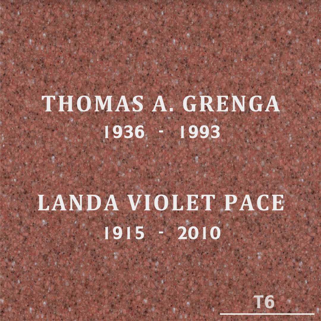 Landa Violet Pace's grave