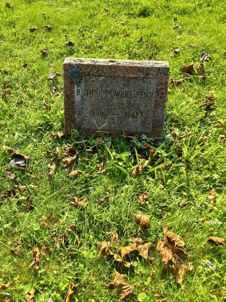 Ruth J. Powers Fenn's grave. Photo 2