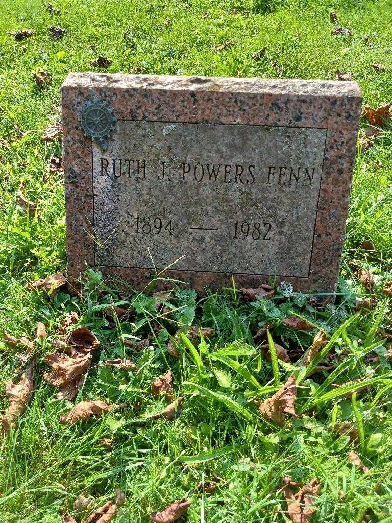 Ruth J. Powers Fenn's grave. Photo 3