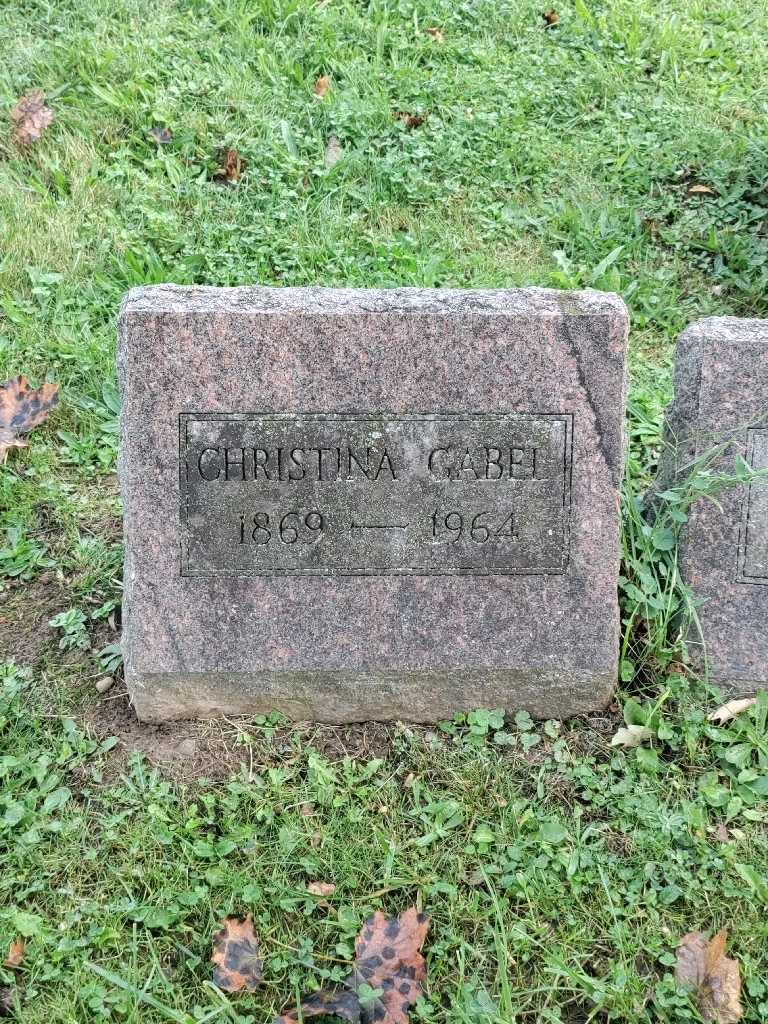 Christina Jost Gabel's grave. Photo 2