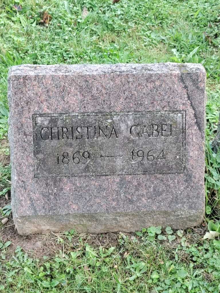 Christina Jost Gabel's grave. Photo 3
