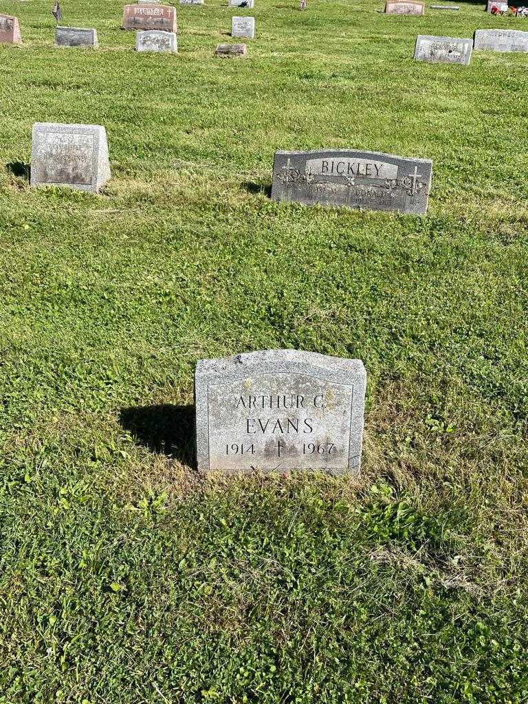 Arthur C. Evans's grave. Photo 2