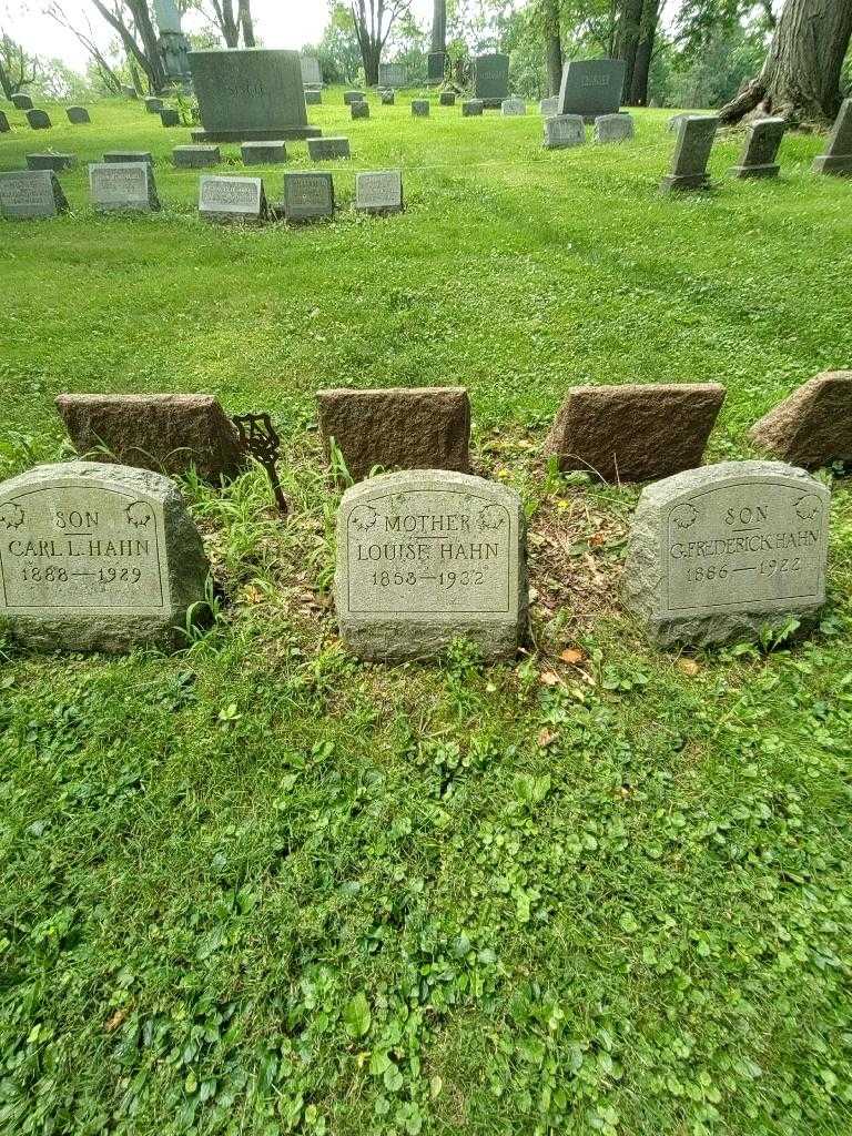 Louise Hahn's grave. Photo 1