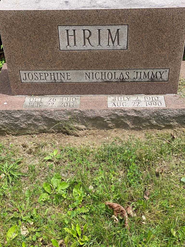 Nicholas "Jimmy" Hrim's grave. Photo 3