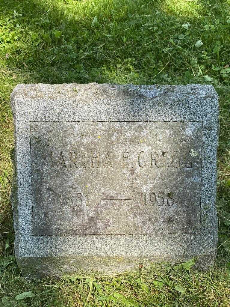 Martha E. Gregg's grave. Photo 3