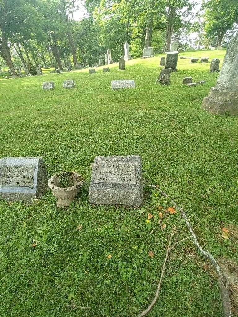 John M. Beeg's grave. Photo 1
