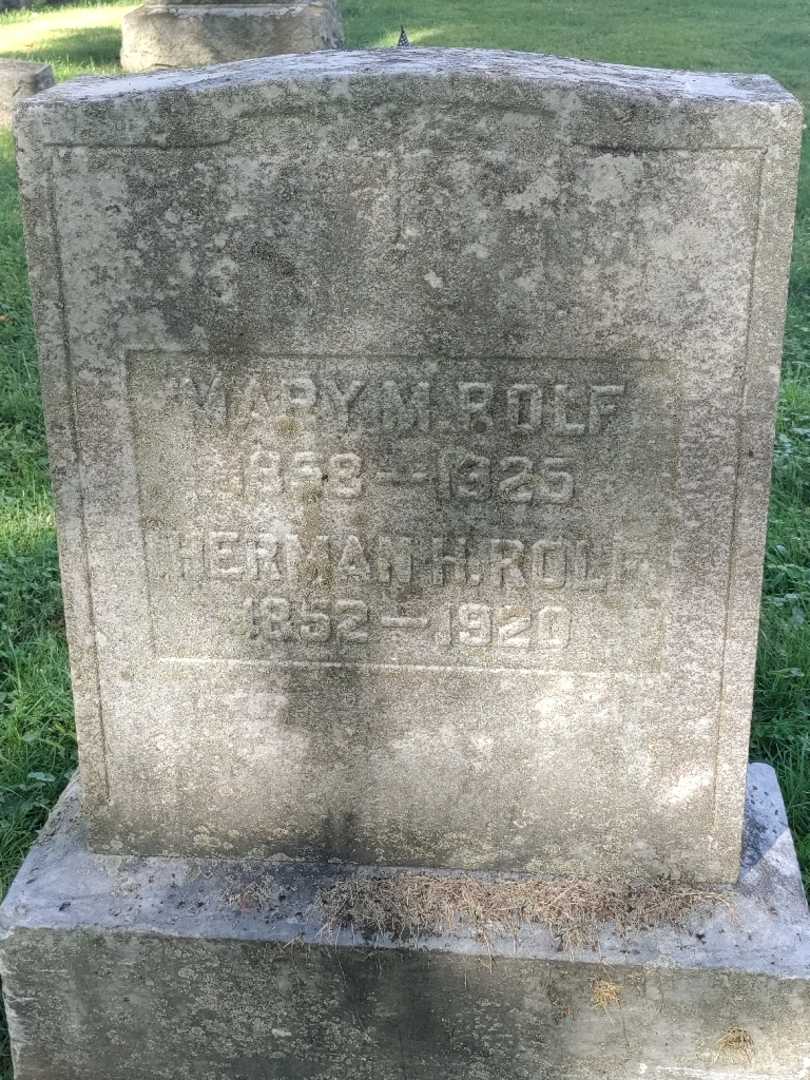 Mary M. Rolf's grave. Photo 3