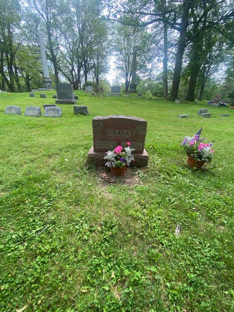 Elizabeth M. Frank's grave. Photo 1