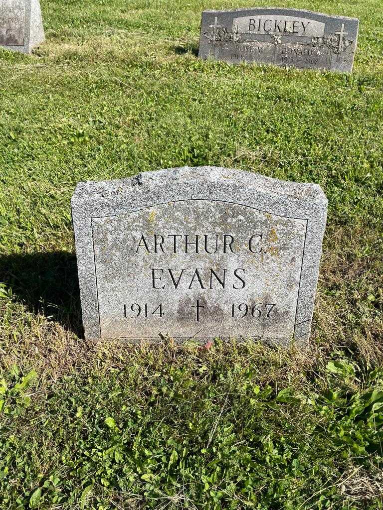 Arthur C. Evans's grave. Photo 3