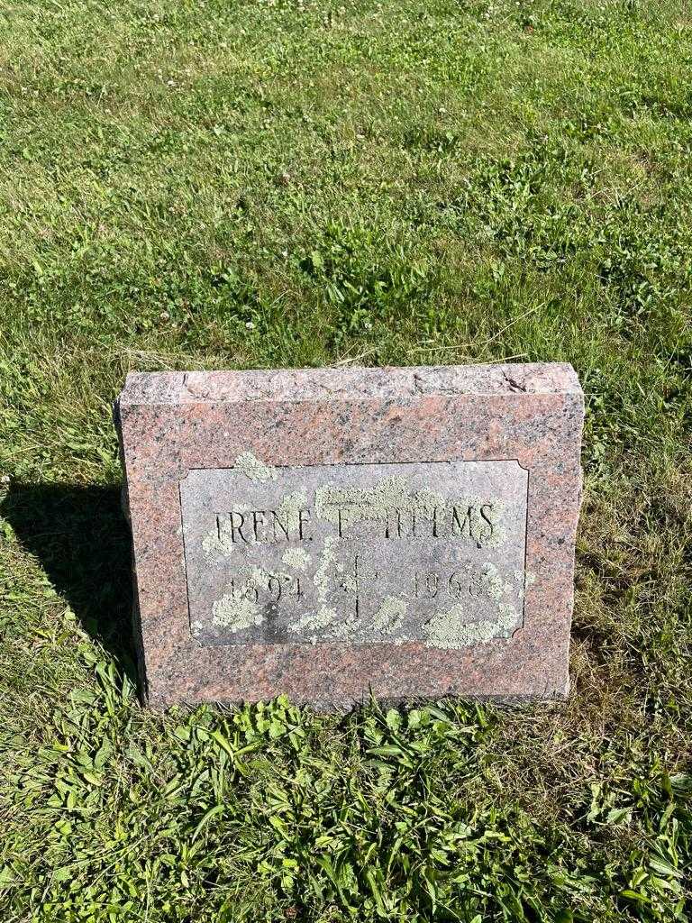 Irene E. Helms's grave. Photo 3