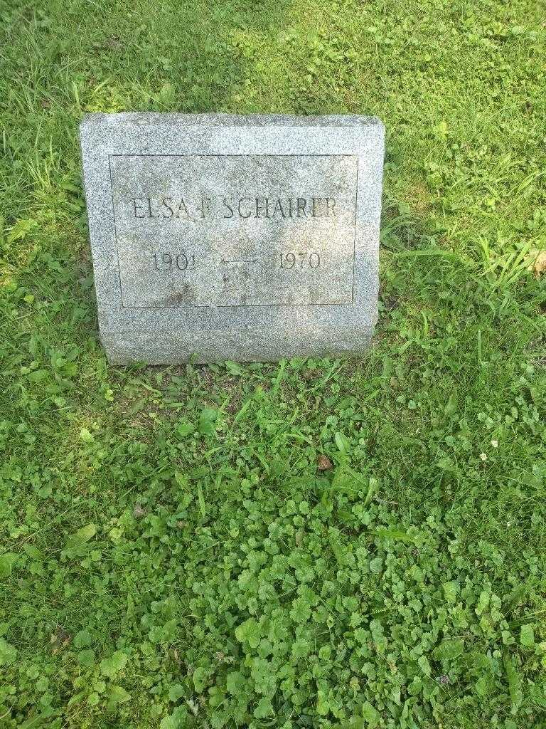 Elsa F. Schairer's grave. Photo 1