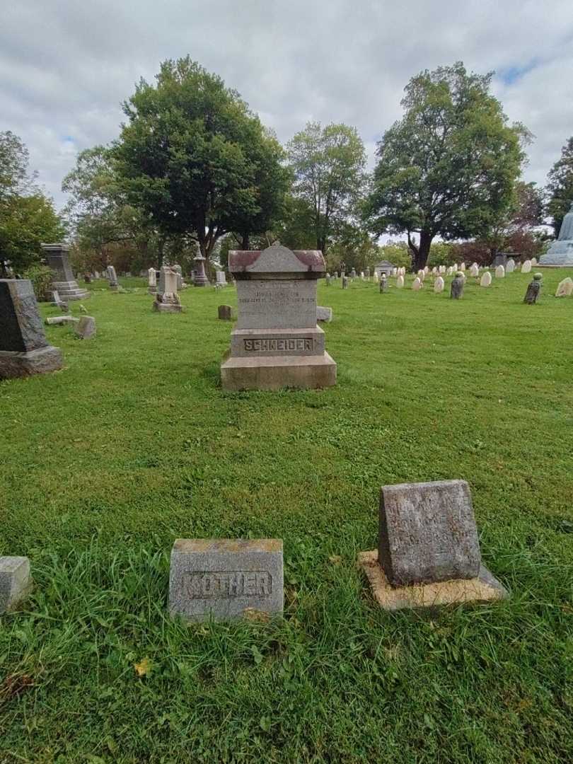 John E. Schneider's grave. Photo 1