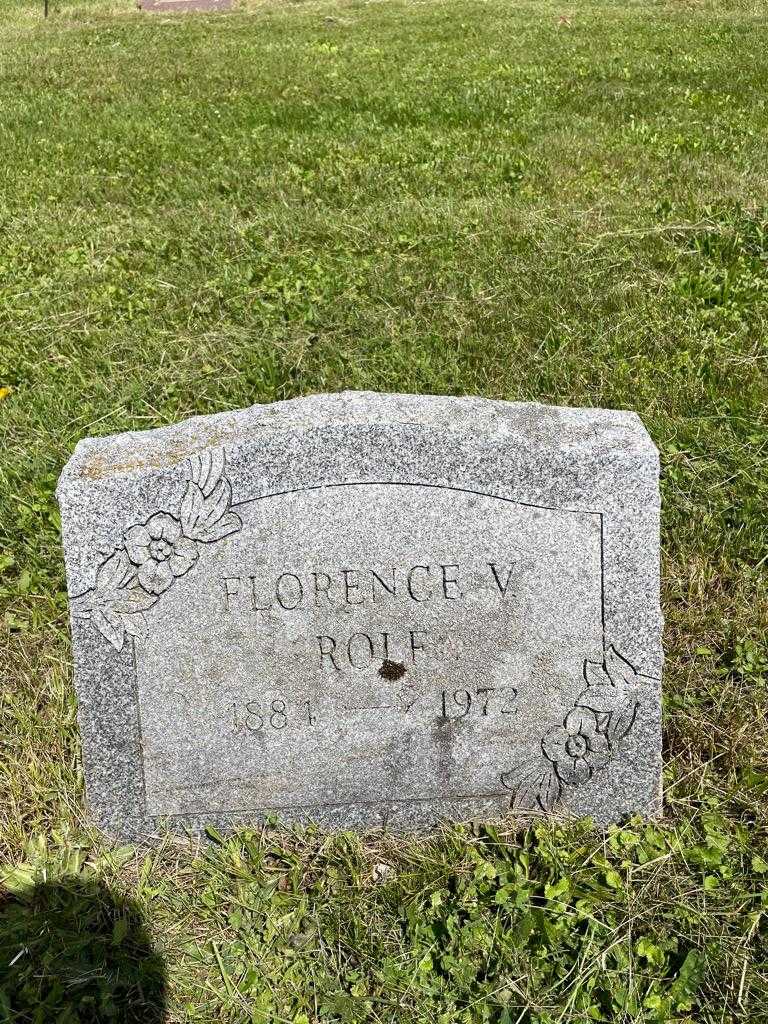Florence V. Rolf's grave. Photo 3