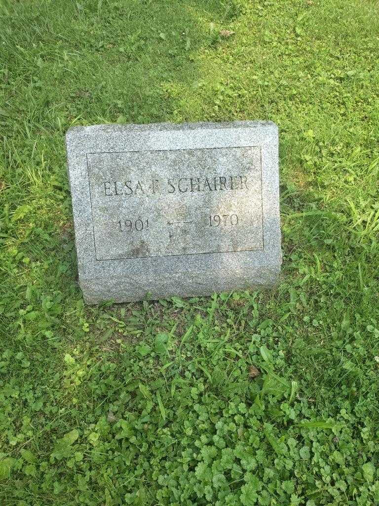 Elsa F. Schairer's grave. Photo 2