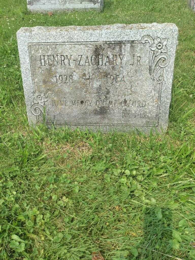 Henry Zachary Junior's grave. Photo 3