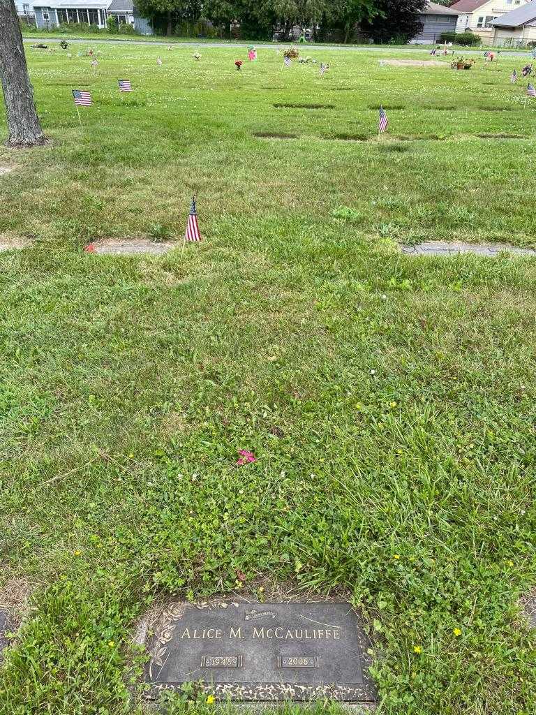 Alice M. McCauliffe's grave. Photo 2