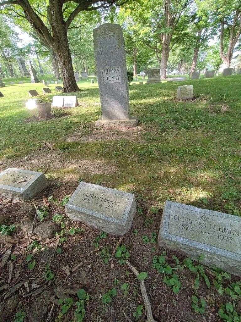 Clara F. Lehman's grave. Photo 1