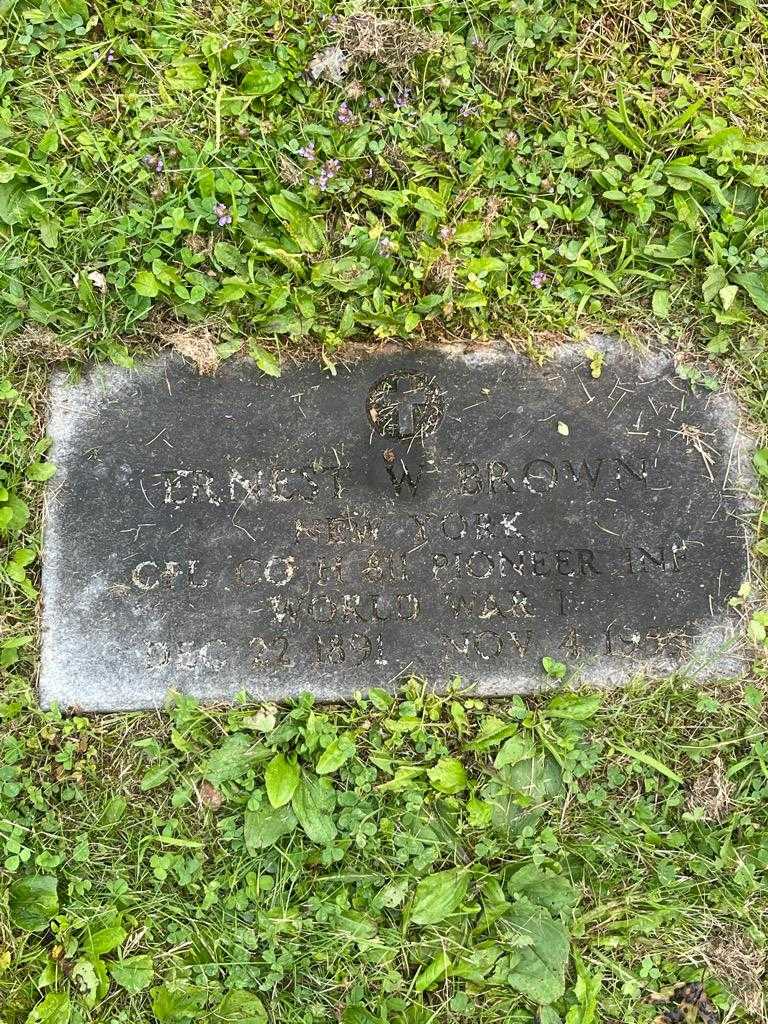 Ernest W. Brown's grave. Photo 3
