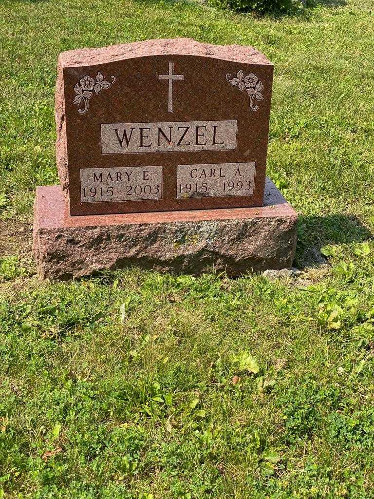 Mary E. Wenzel's grave. Photo 3
