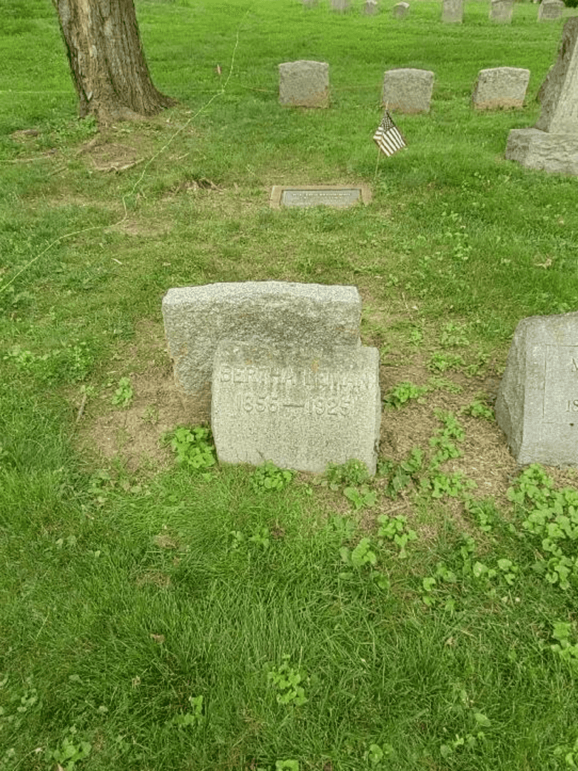 Bertha Leman's grave. Photo 3