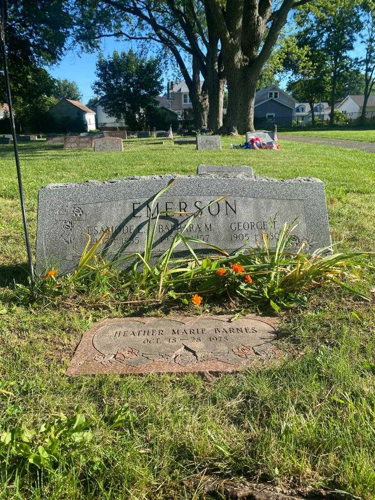 Barbara M. Emerson's grave. Photo 3