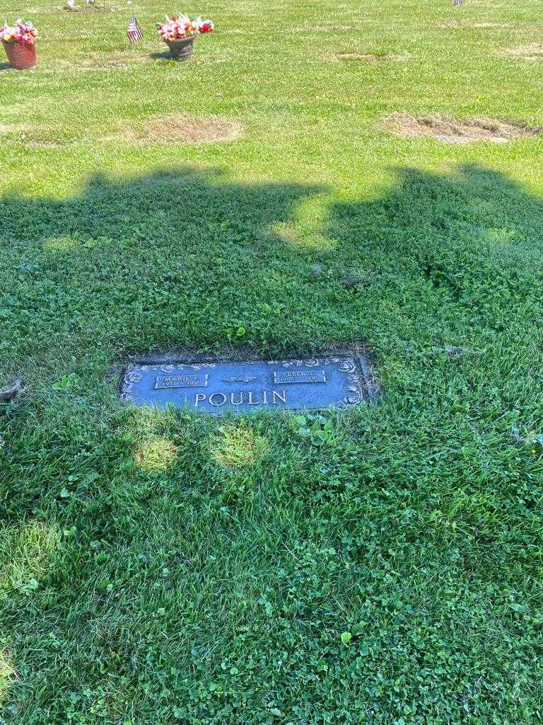 Marie E. Poulin's grave. Photo 2