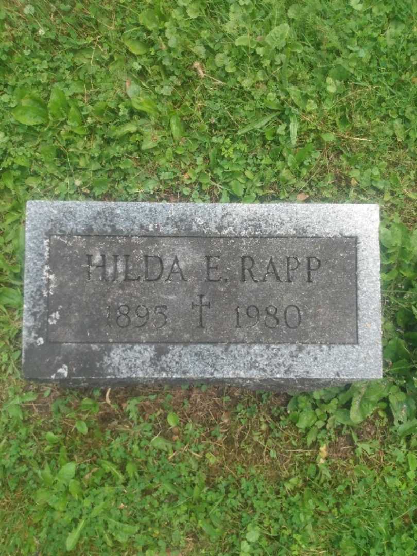 Hilda E. Rapp's grave. Photo 3