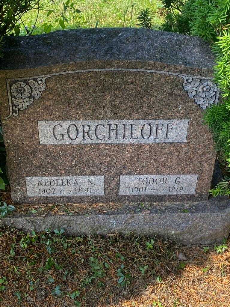 Nedelka N. Gorchiloff's grave. Photo 3