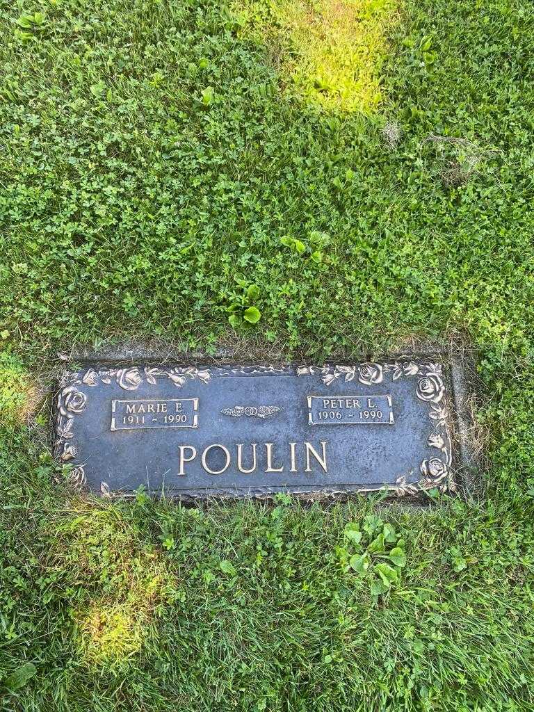 Marie E. Poulin's grave. Photo 3