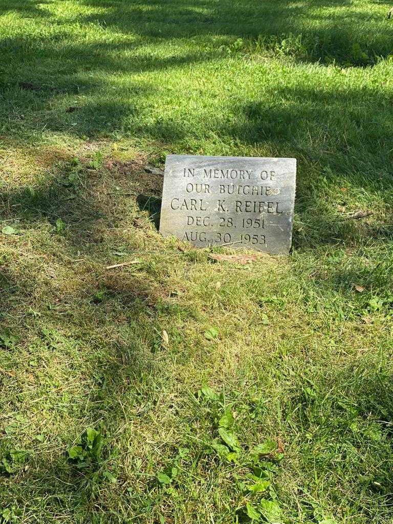 Carl K. Reifel's grave. Photo 3