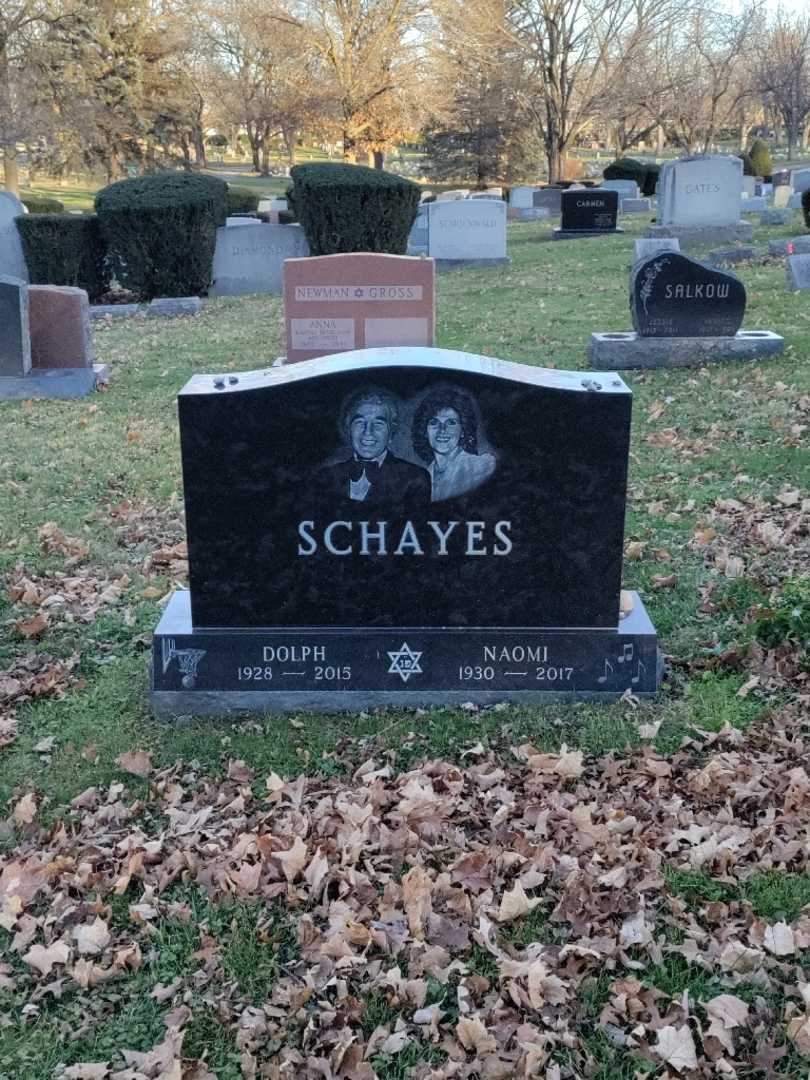 Dolph Schayes's grave. Photo 2