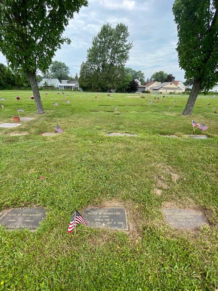 Alice M. Hamilton's grave. Photo 1